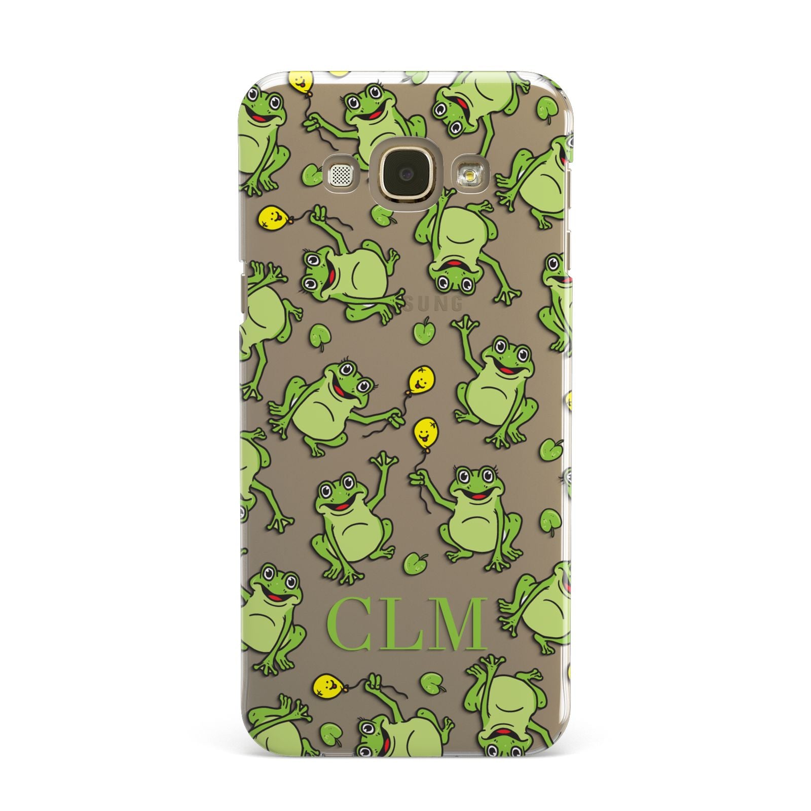 Personalised Frog Initials Samsung Galaxy A8 Case
