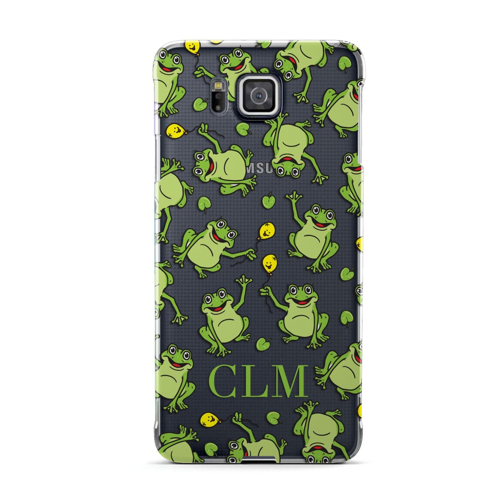 Personalised Frog Initials Samsung Galaxy Alpha Case