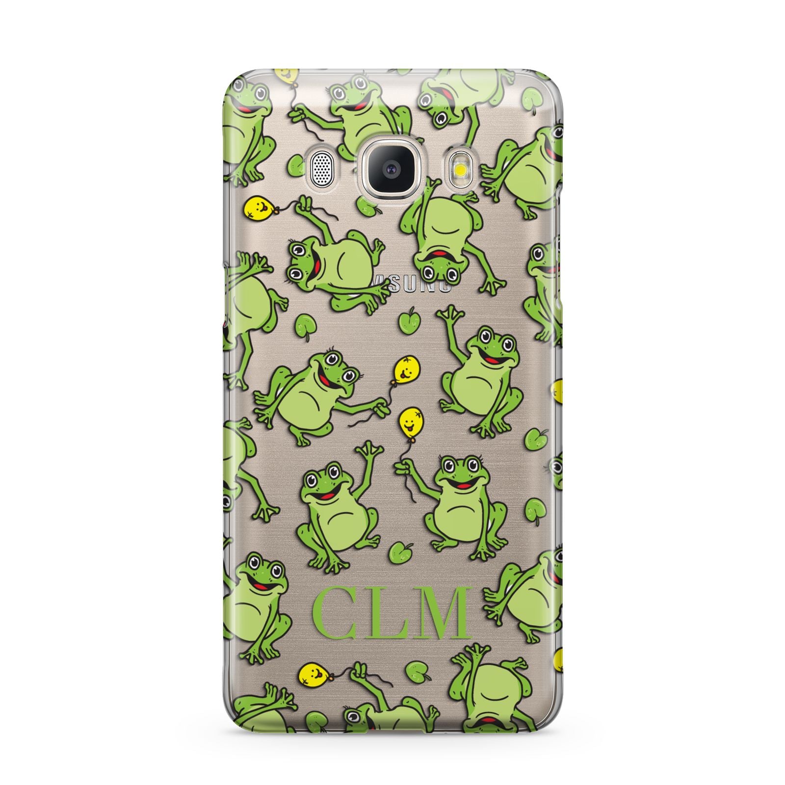 Personalised Frog Initials Samsung Galaxy J5 2016 Case