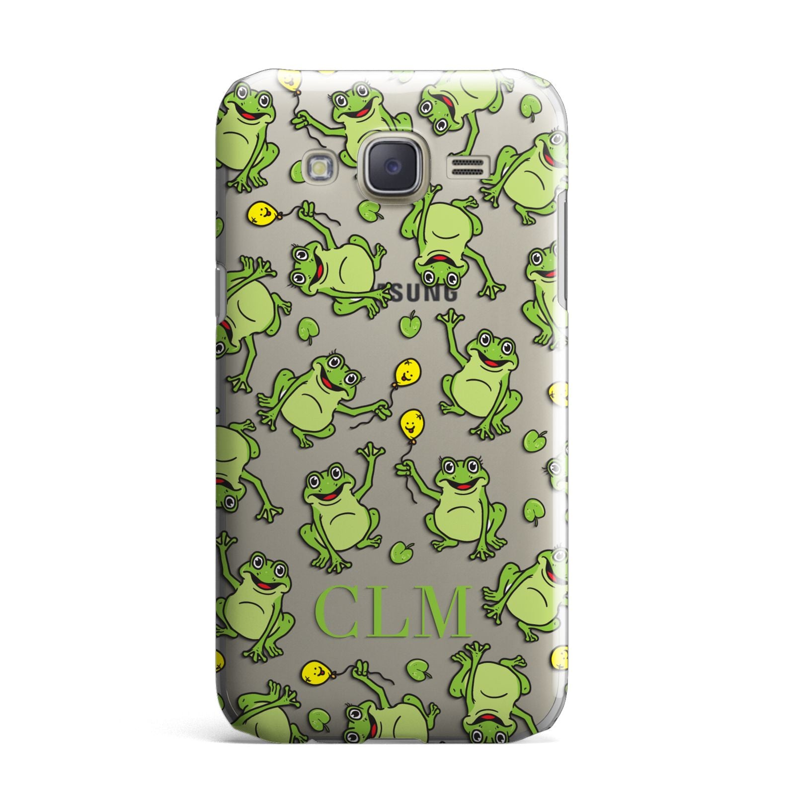 Personalised Frog Initials Samsung Galaxy J7 Case