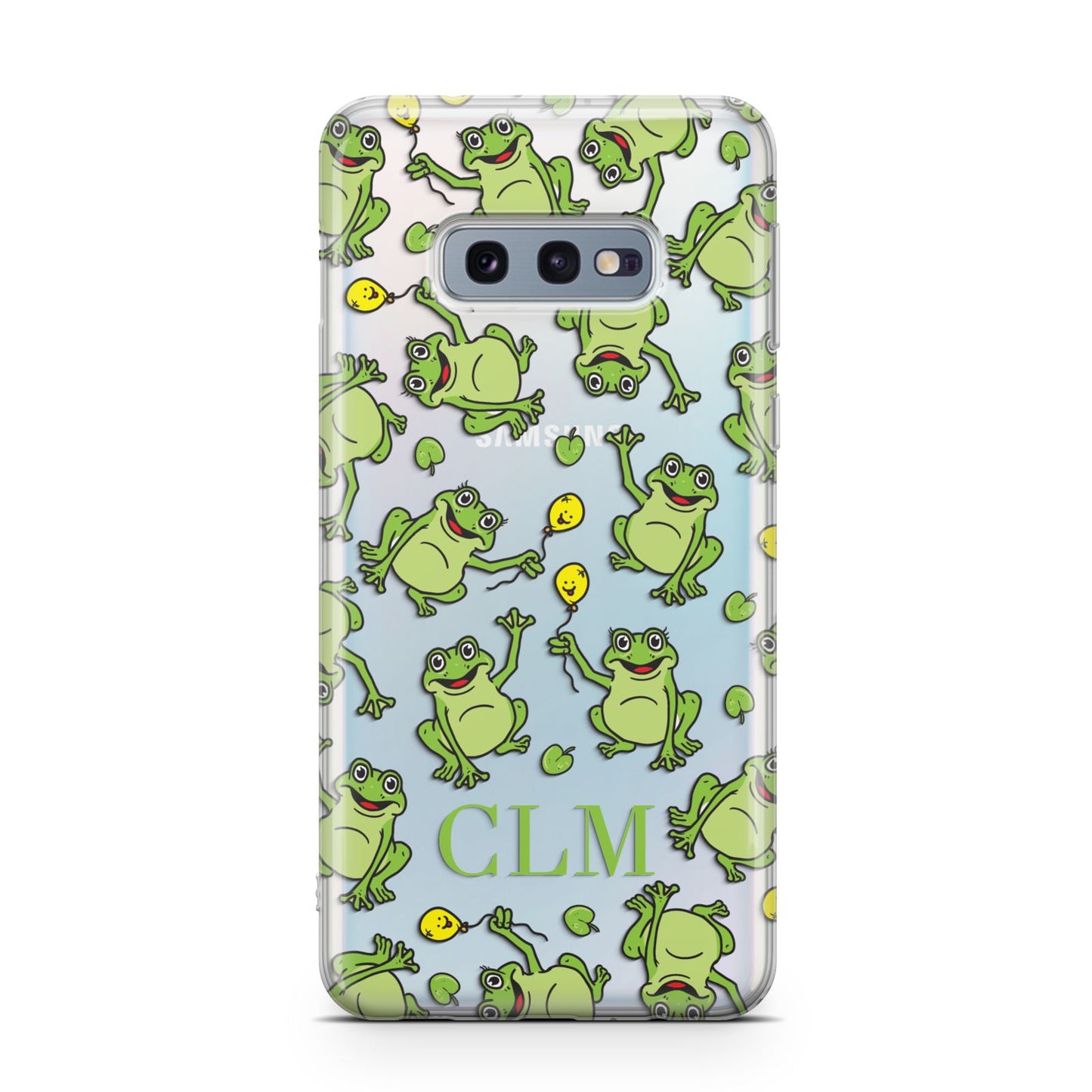 Personalised Frog Initials Samsung Galaxy S10E Case