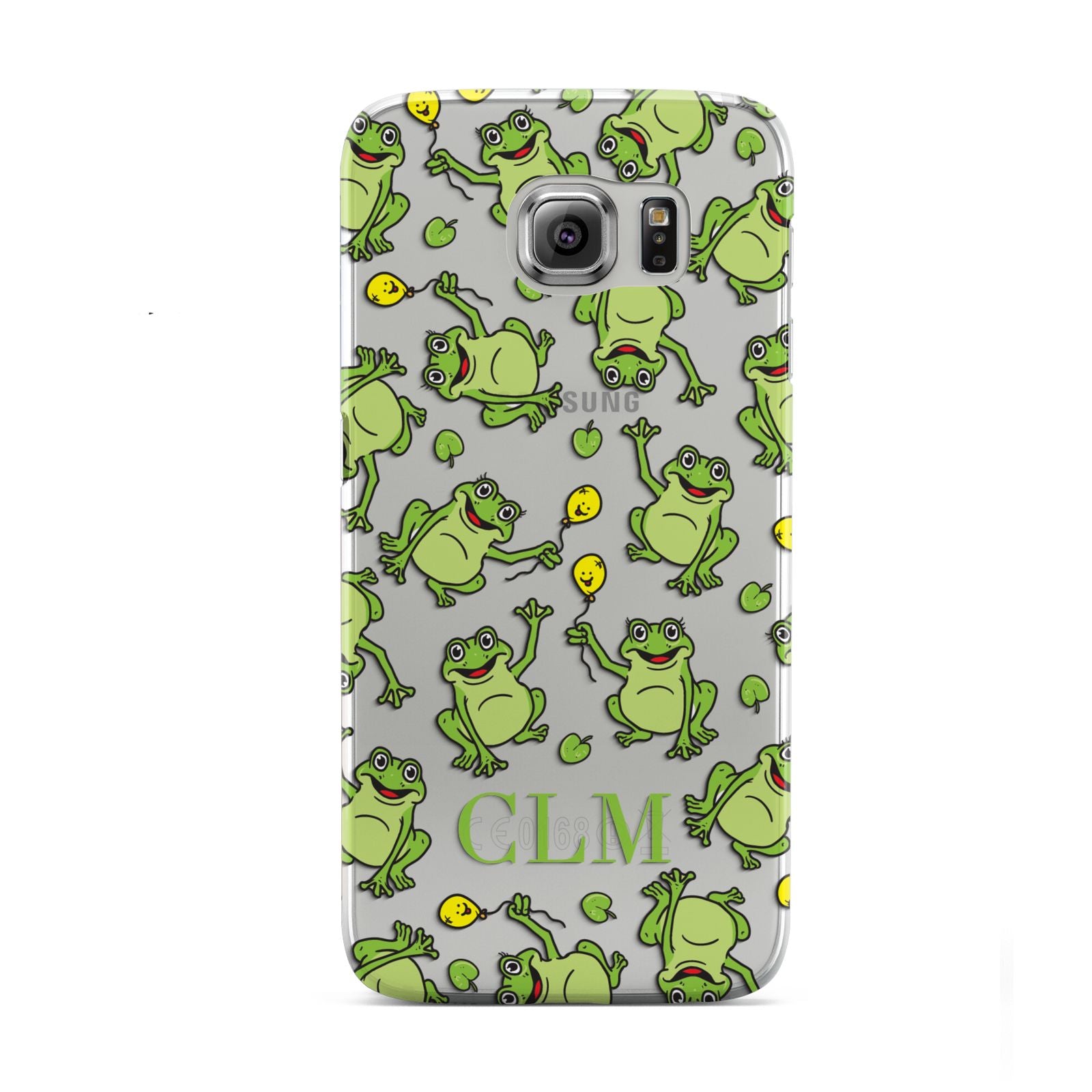 Personalised Frog Initials Samsung Galaxy S6 Case