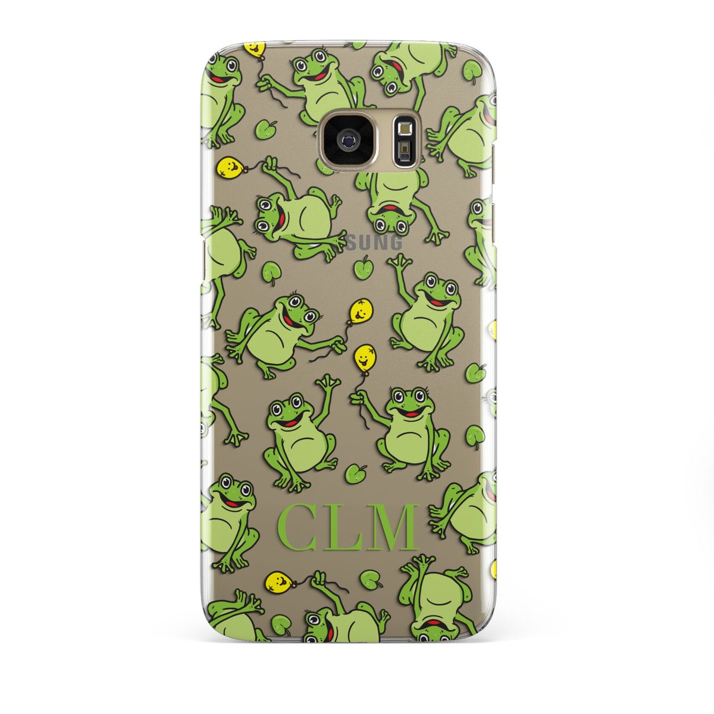 Personalised Frog Initials Samsung Galaxy S7 Edge Case