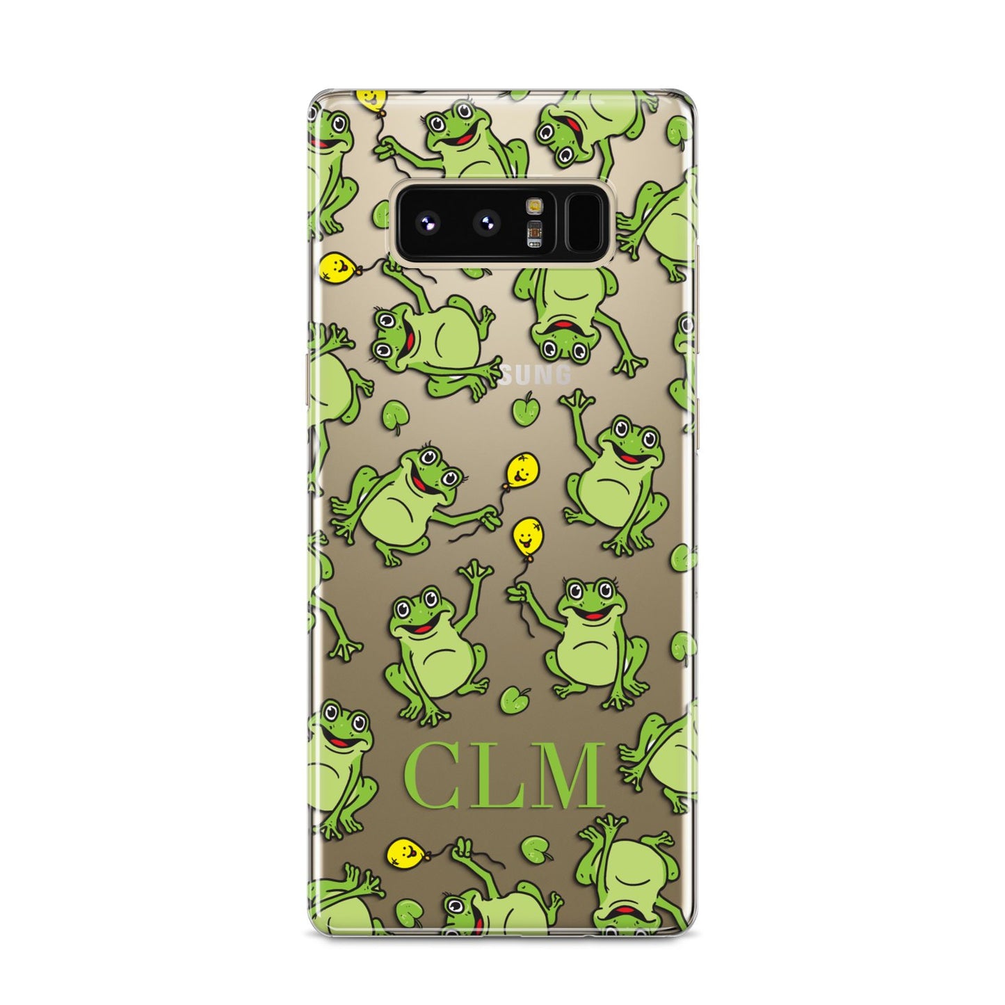 Personalised Frog Initials Samsung Galaxy S8 Case