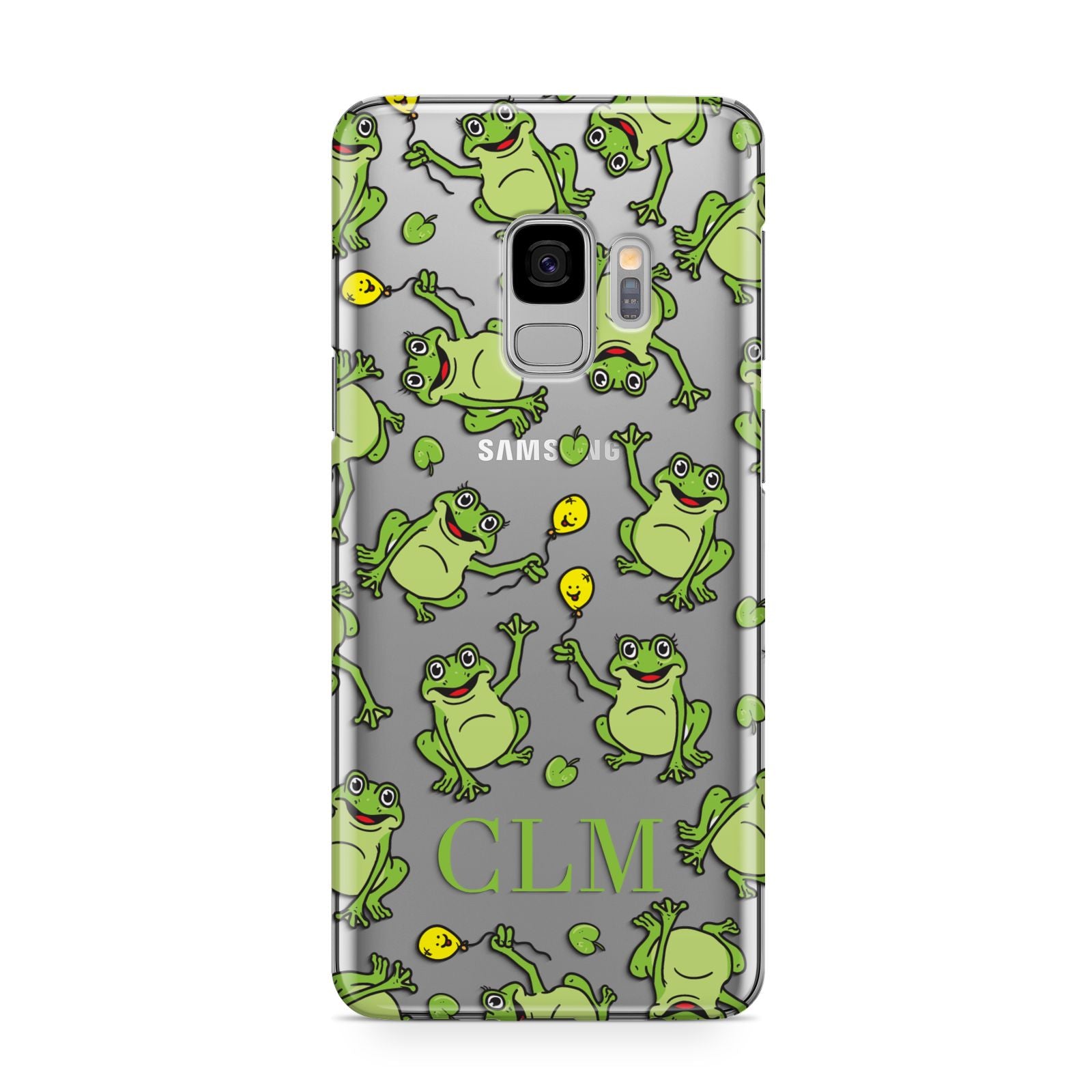 Personalised Frog Initials Samsung Galaxy S9 Case
