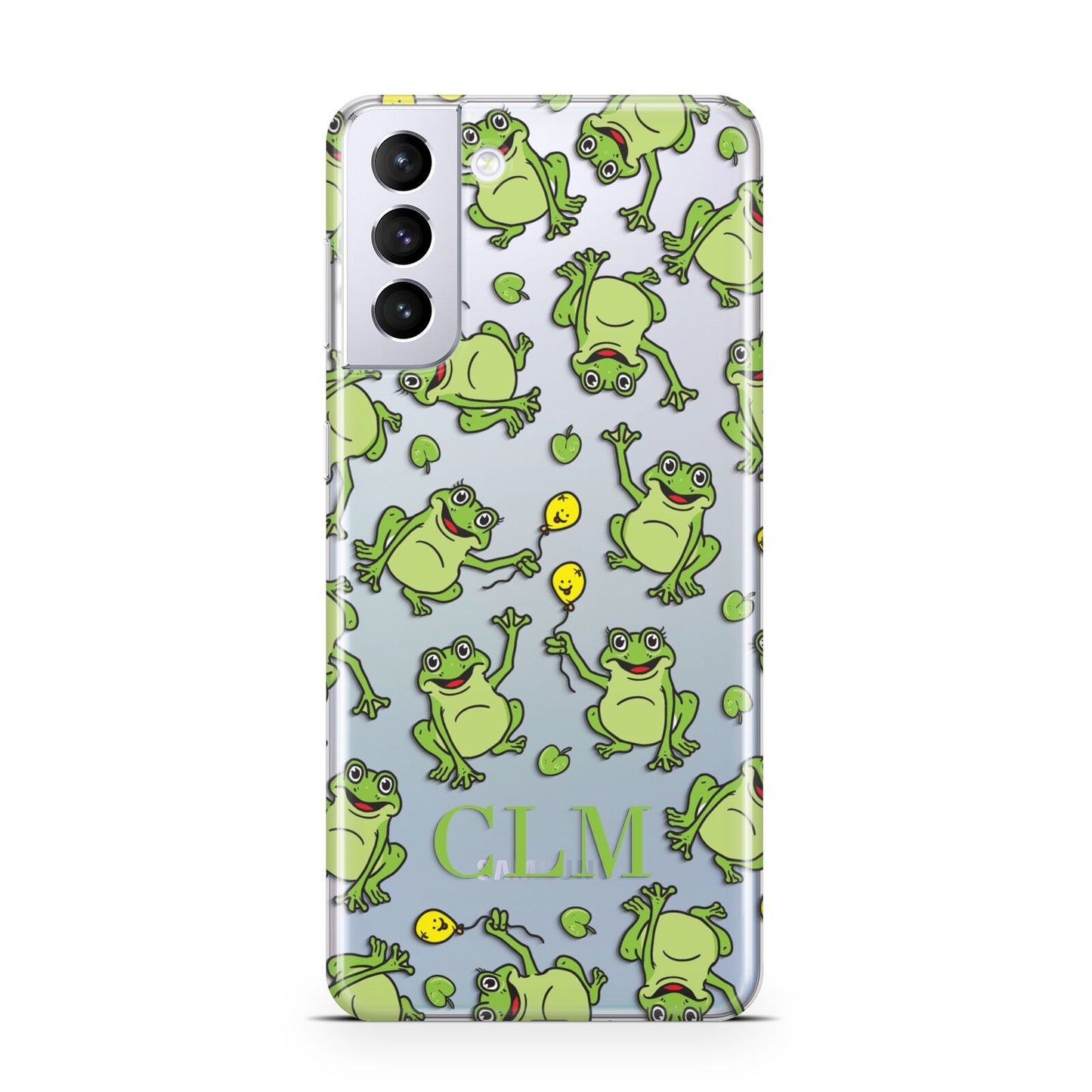 Personalised Frog Initials Samsung S21 Plus Phone Case