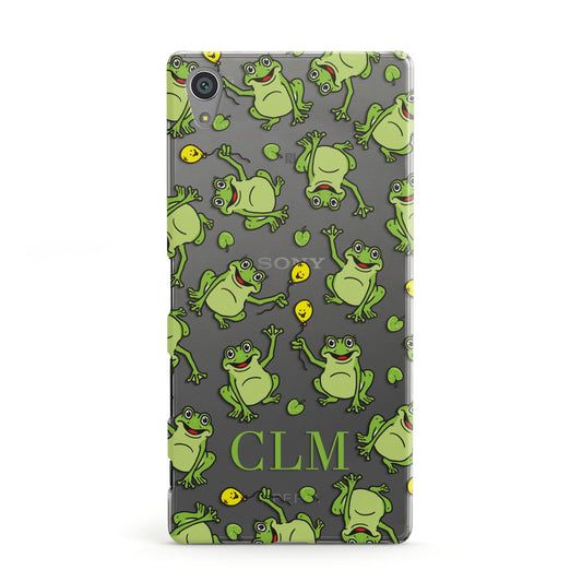 Personalised Frog Initials Sony Xperia Case