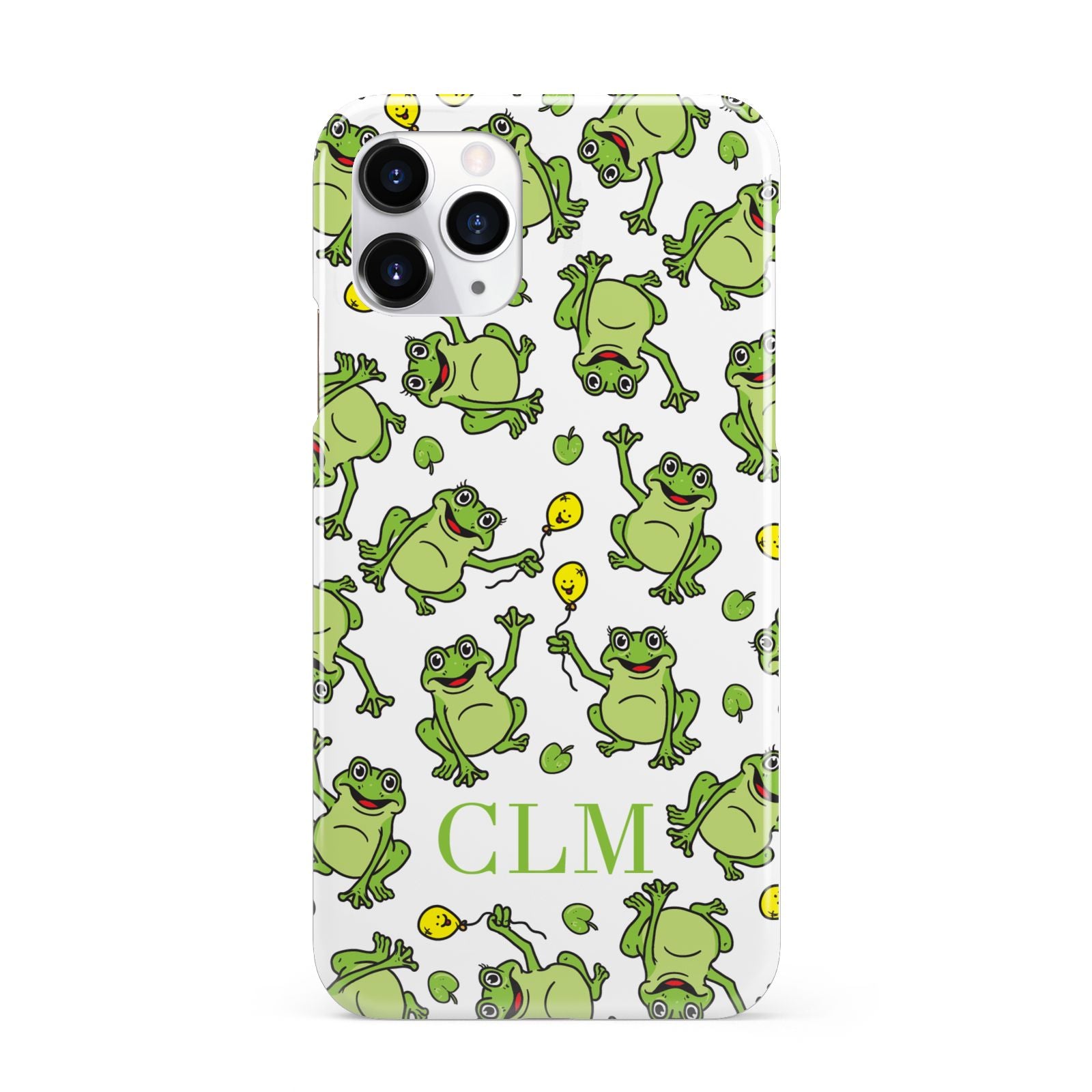 Personalised Frog Initials iPhone 11 Pro 3D Snap Case