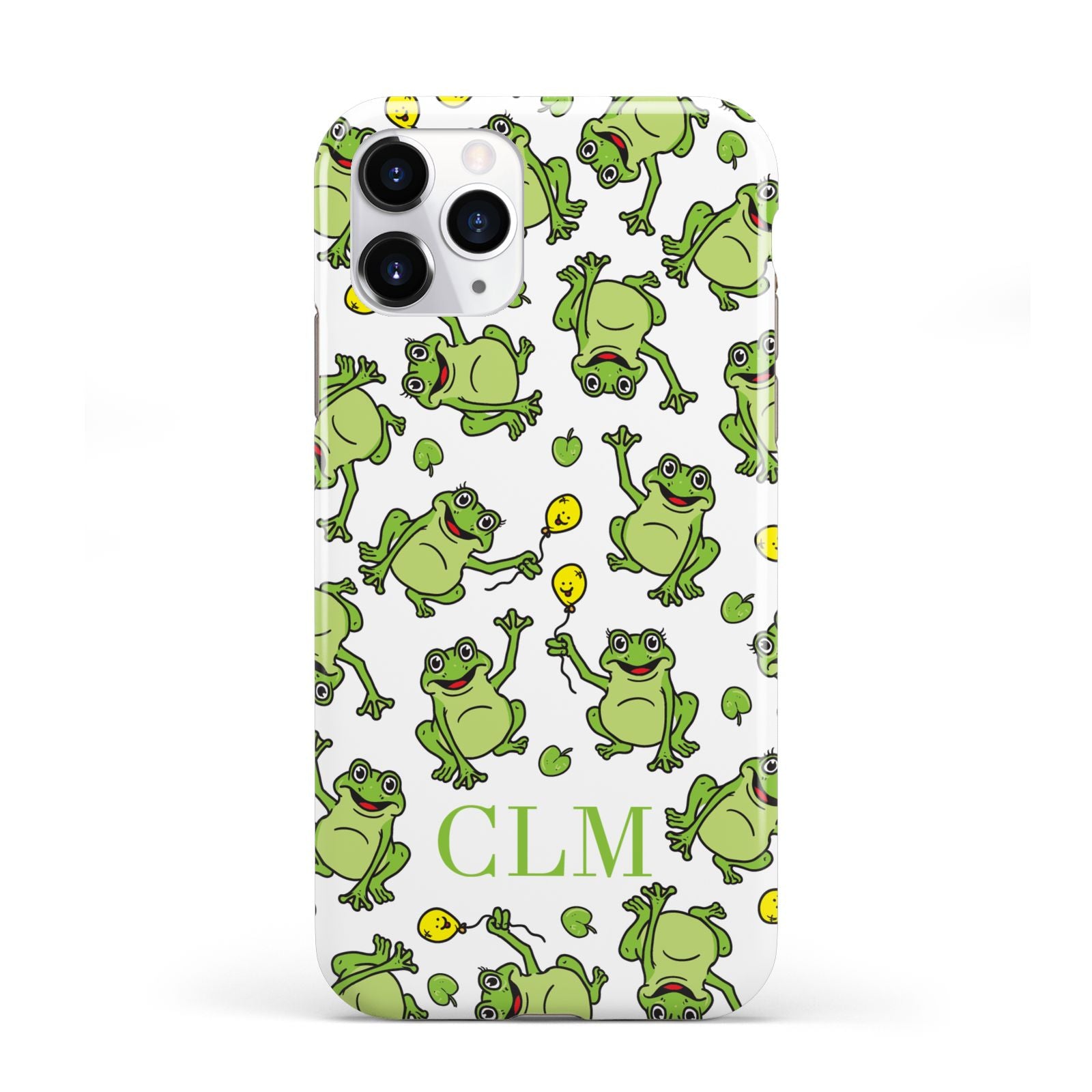 Personalised Frog Initials iPhone 11 Pro 3D Tough Case
