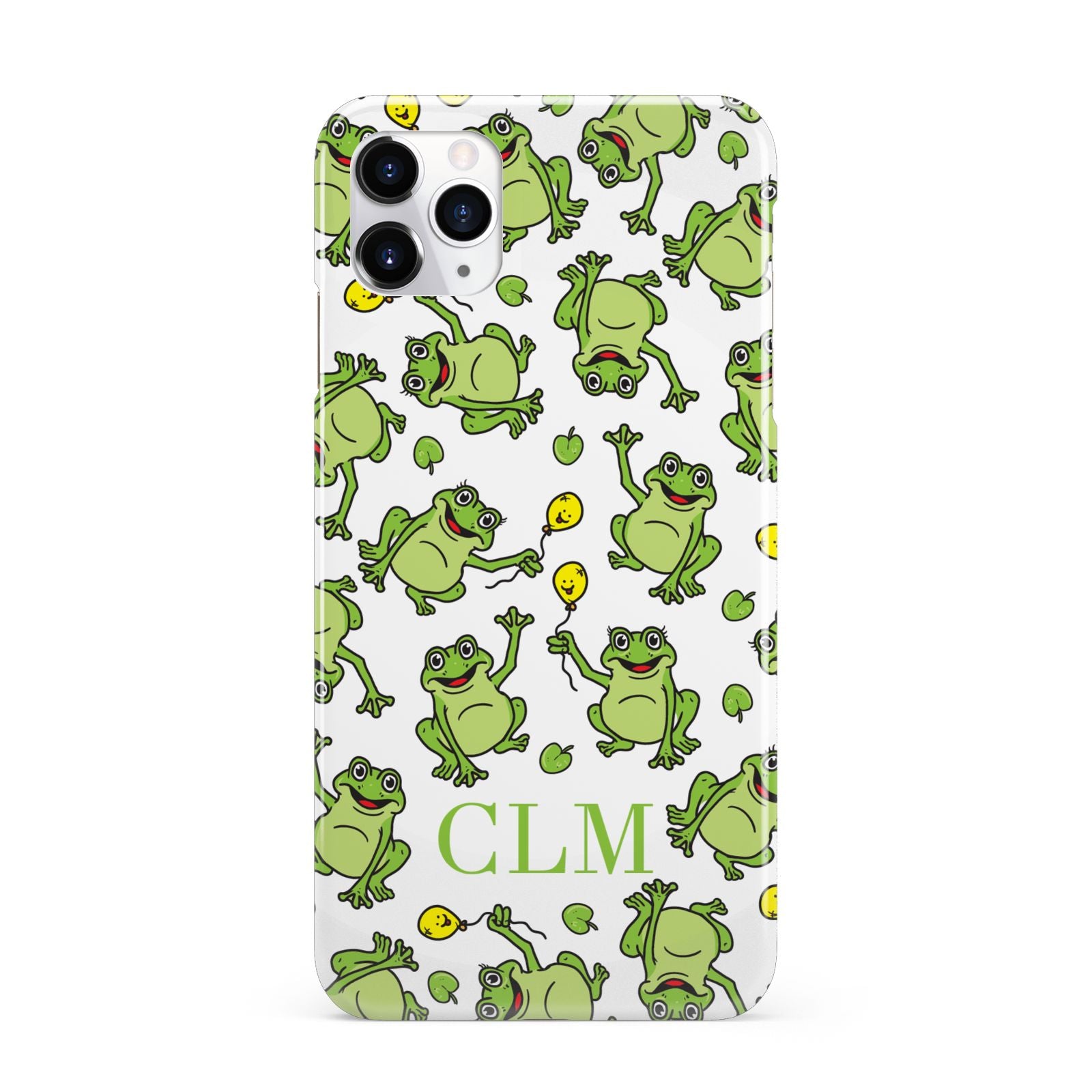 Personalised Frog Initials iPhone 11 Pro Max 3D Snap Case
