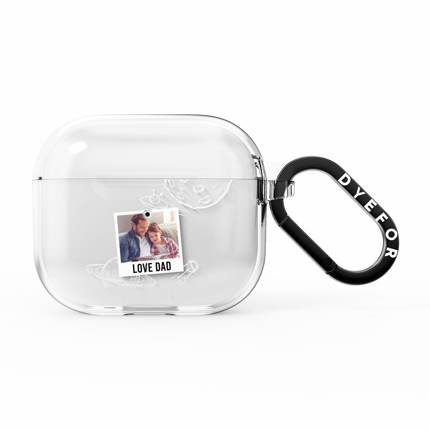 Personalised From Dad Photo AirPods Clear Case 3rd Gen