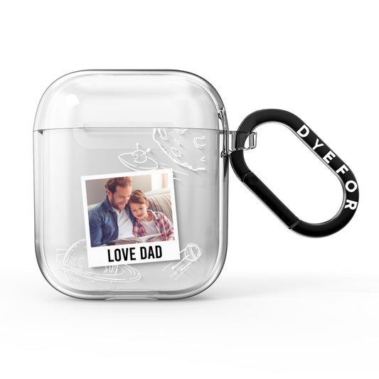 Personalised From Dad Photo AirPods Clear Case