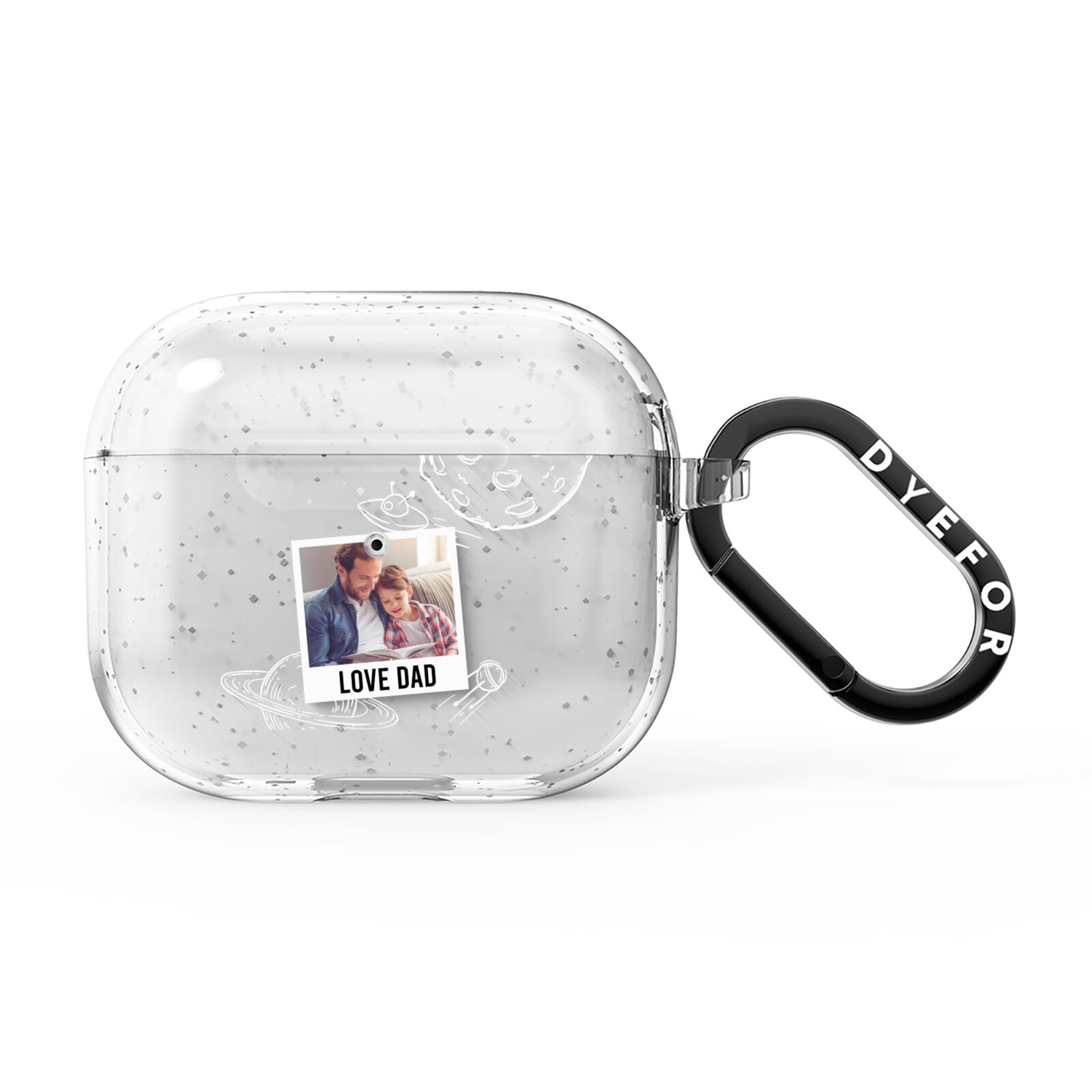 Personalised From Dad Photo AirPods Glitter Case 3rd Gen