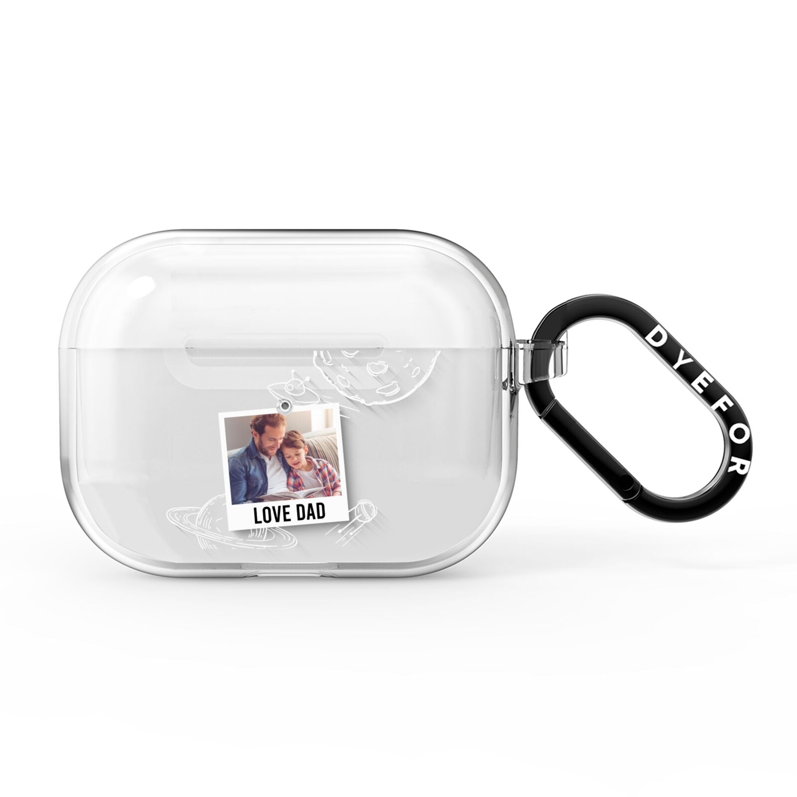 Personalised From Dad Photo AirPods Pro Clear Case