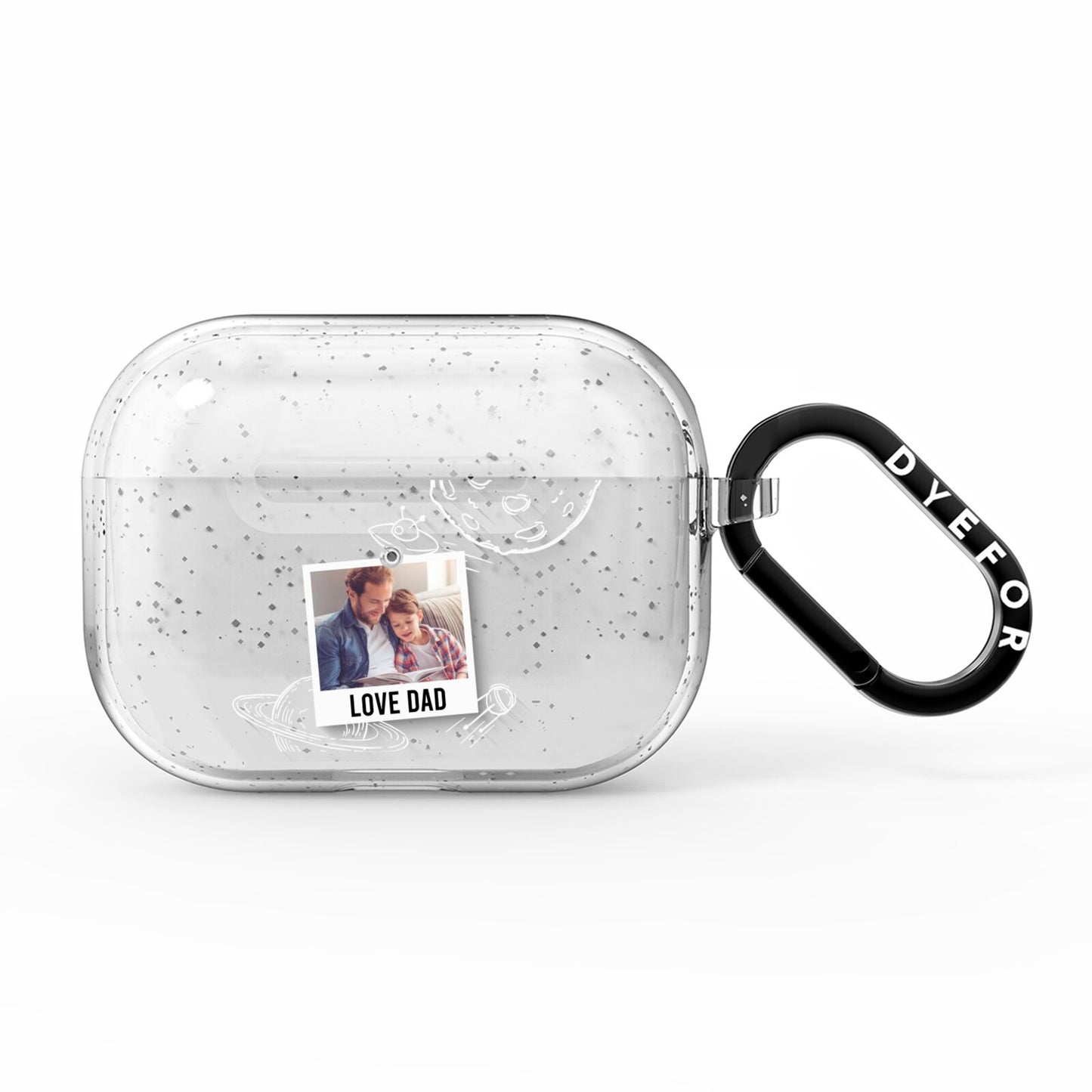 Personalised From Dad Photo AirPods Pro Glitter Case