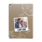 Personalised From Dad Photo Apple iPad Gold Case