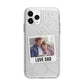 Personalised From Dad Photo Apple iPhone 11 Pro Max in Silver with Bumper Case