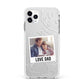 Personalised From Dad Photo Apple iPhone 11 Pro Max in Silver with White Impact Case