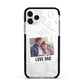 Personalised From Dad Photo Apple iPhone 11 Pro in Silver with Black Impact Case