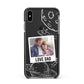 Personalised From Dad Photo Apple iPhone Xs Max Impact Case Black Edge on Black Phone