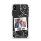 Personalised From Dad Photo Apple iPhone Xs Max Impact Case White Edge on Black Phone