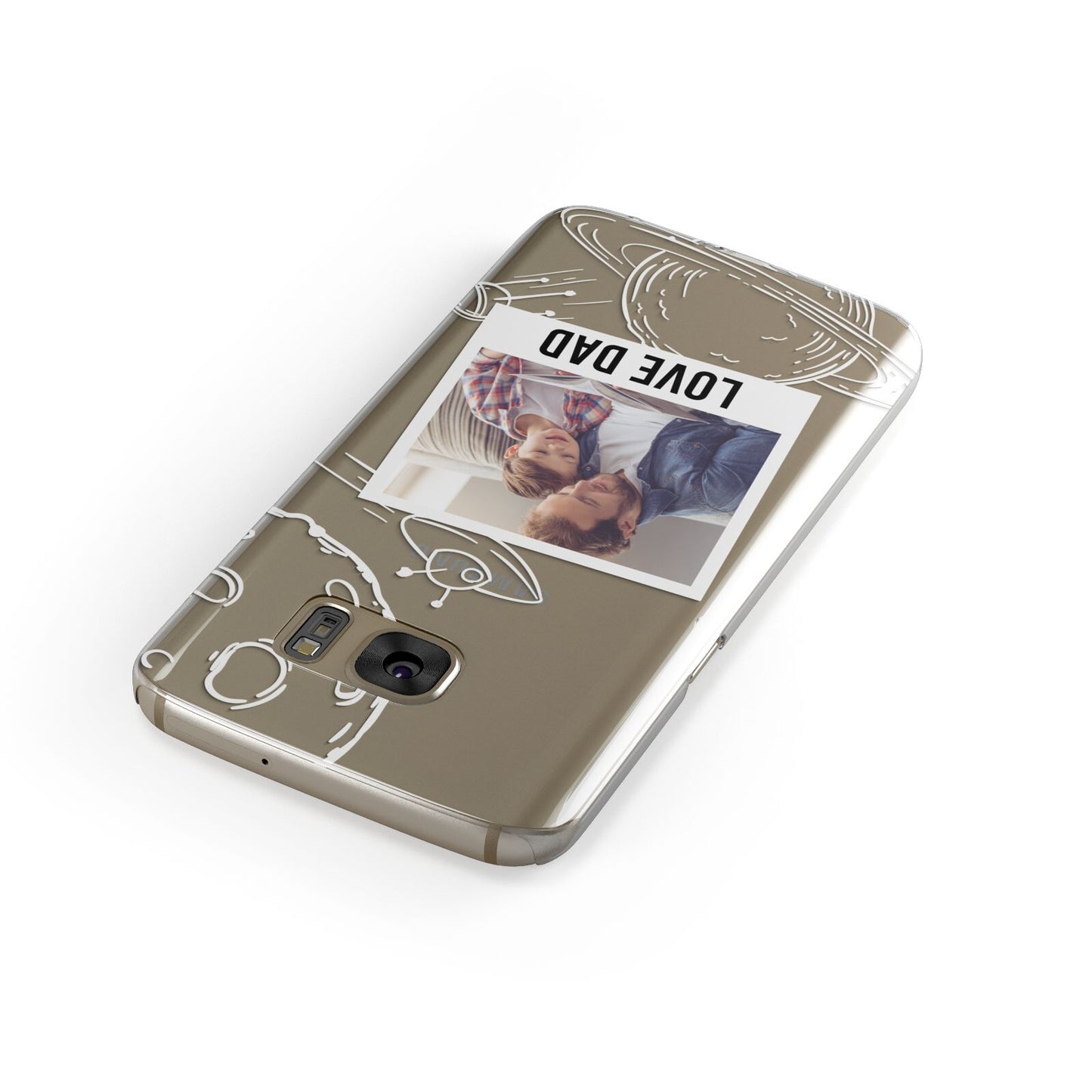 Personalised From Dad Photo Samsung Galaxy Case Front Close Up