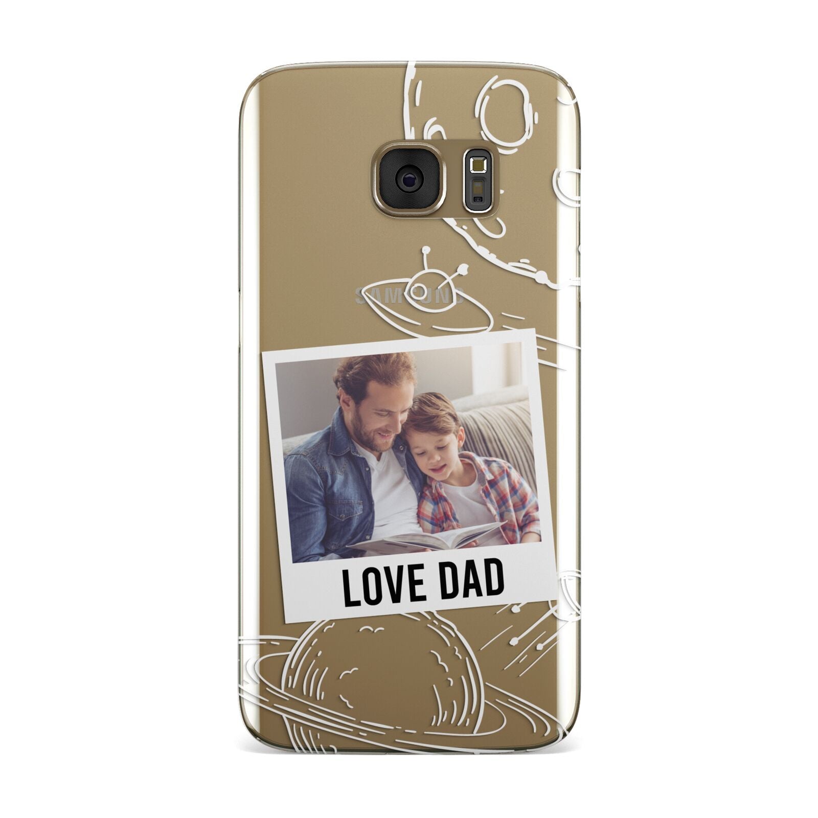 Personalised From Dad Photo Samsung Galaxy Case