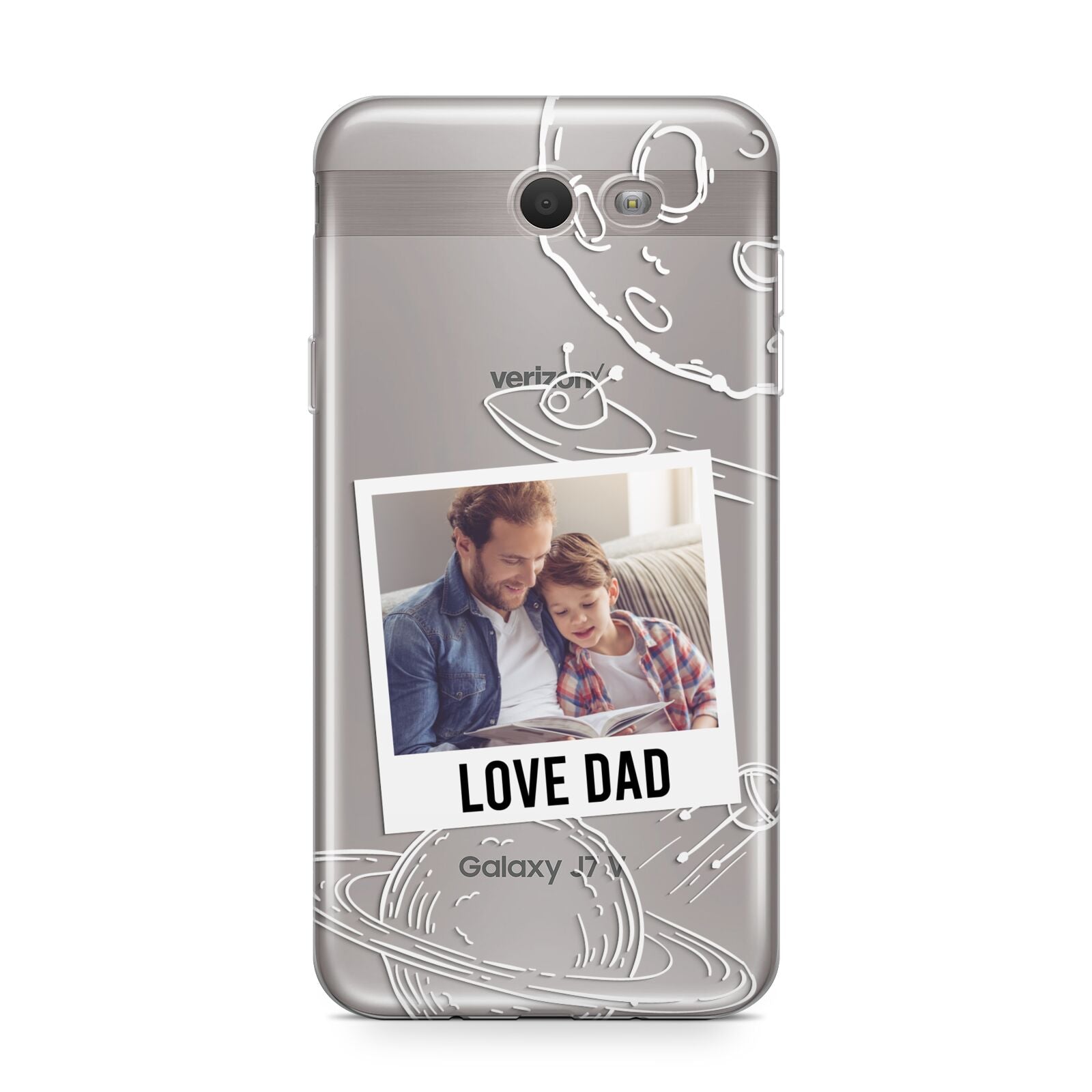 Personalised From Dad Photo Samsung Galaxy J7 2017 Case