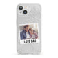 Personalised From Dad Photo iPhone 13 Clear Bumper Case