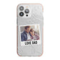 Personalised From Dad Photo iPhone 13 Pro Max TPU Impact Case with Pink Edges