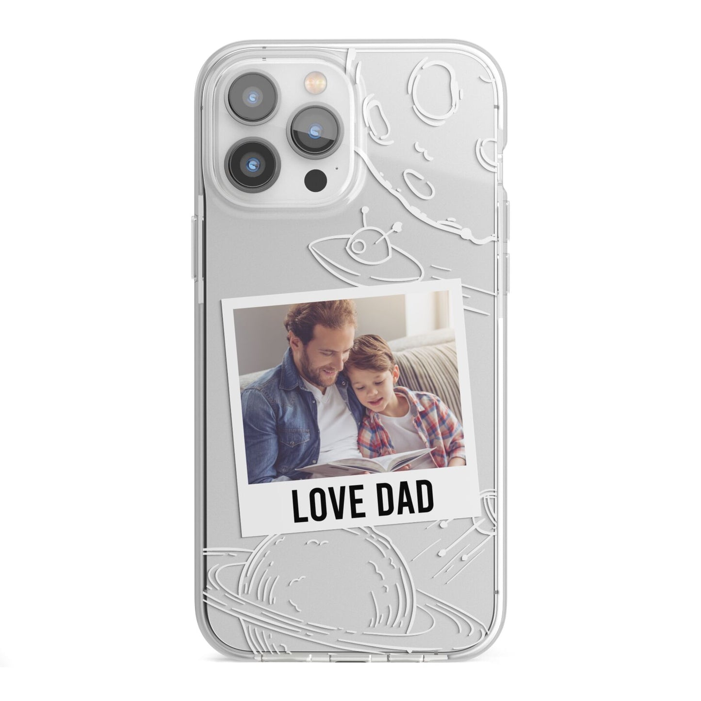 Personalised From Dad Photo iPhone 13 Pro Max TPU Impact Case with White Edges