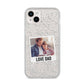 Personalised From Dad Photo iPhone 14 Plus Glitter Tough Case Starlight