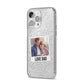 Personalised From Dad Photo iPhone 14 Pro Max Glitter Tough Case Silver Angled Image