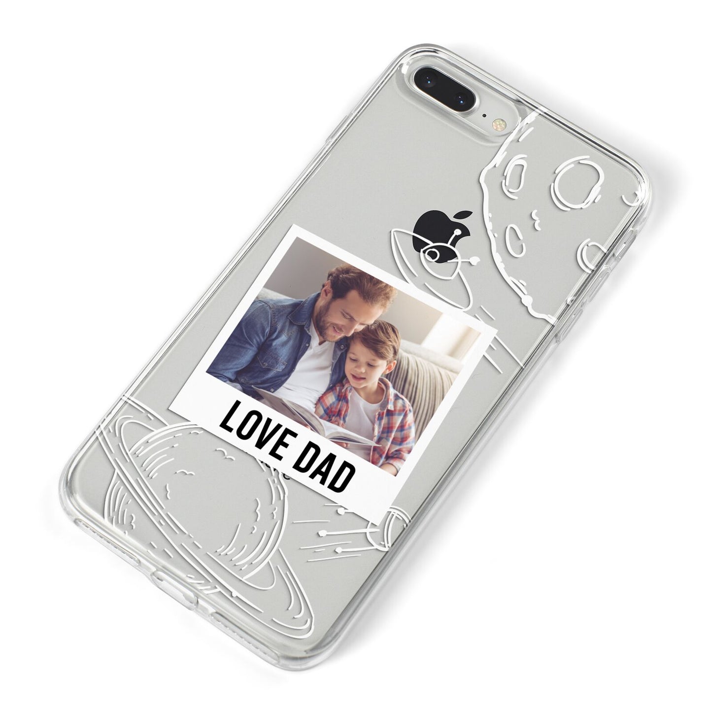 Personalised From Dad Photo iPhone 8 Plus Bumper Case on Silver iPhone Alternative Image