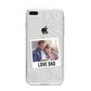 Personalised From Dad Photo iPhone 8 Plus Bumper Case on Silver iPhone