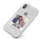 Personalised From Dad Photo iPhone X Bumper Case on Silver iPhone