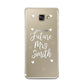 Personalised Future Mrs Samsung Galaxy A3 2016 Case on gold phone