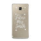 Personalised Future Mrs Samsung Galaxy A5 2016 Case on gold phone