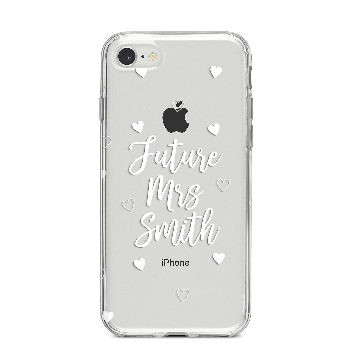 Personalised Future Mrs iPhone 8 Bumper Case on Silver iPhone