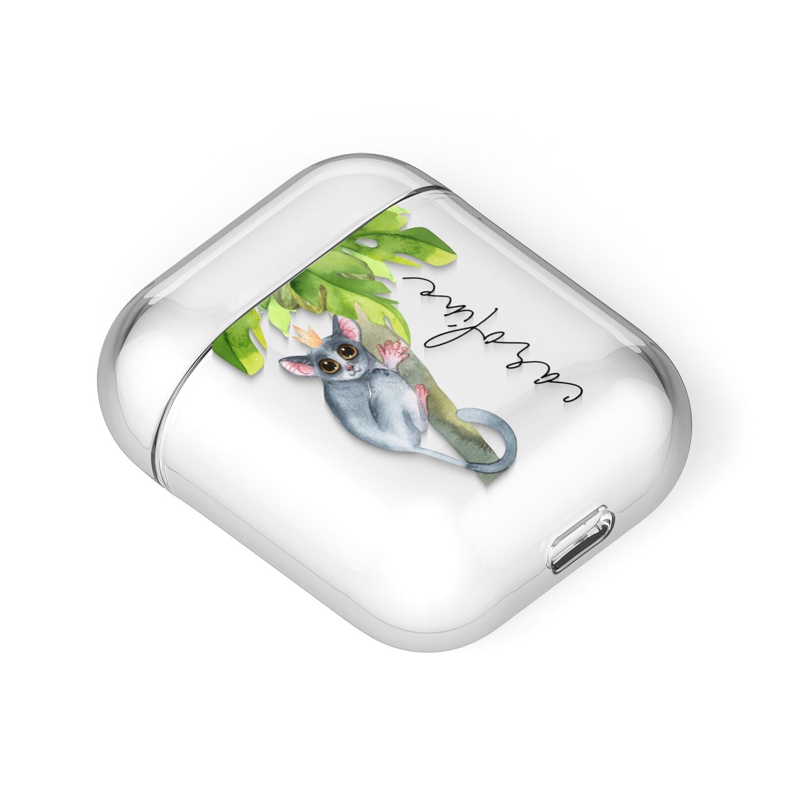 Personalised Galago AirPods Case Laid Flat