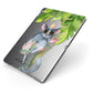 Personalised Galago Apple iPad Case on Grey iPad Side View