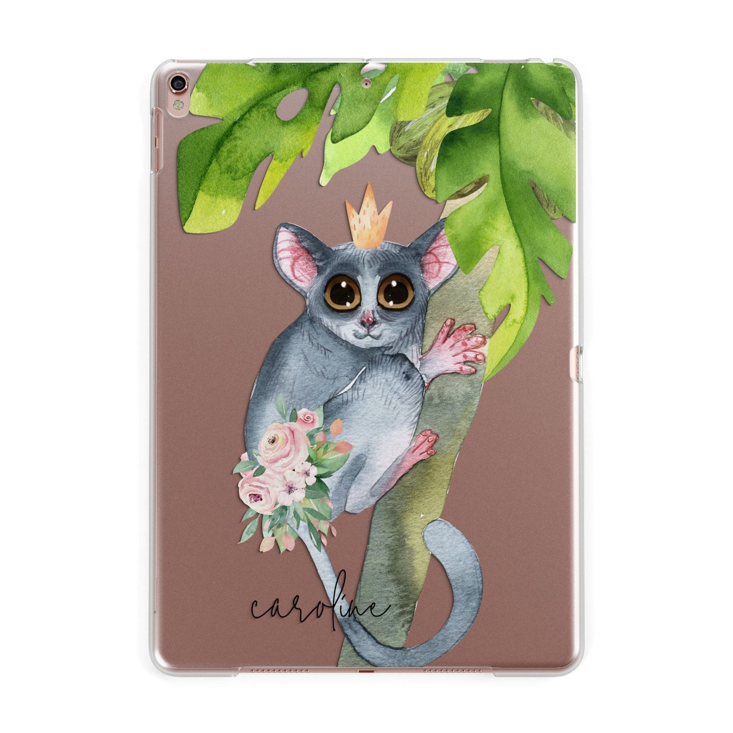 Personalised Galago Apple iPad Rose Gold Case