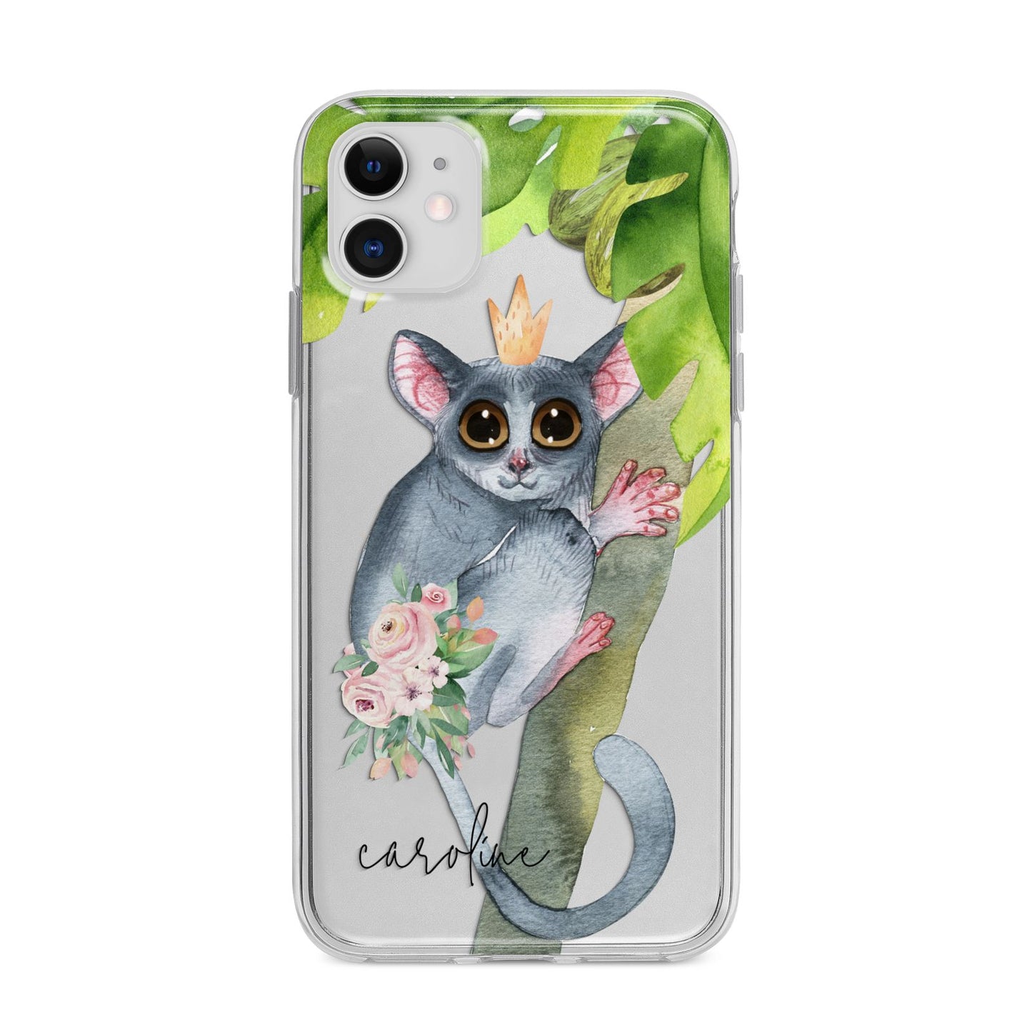 Personalised Galago Apple iPhone 11 in White with Bumper Case