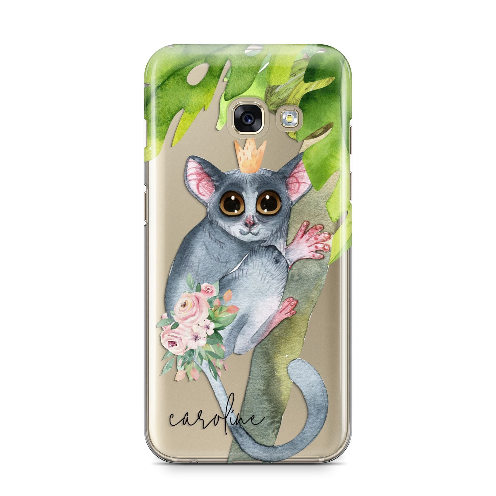 Personalised Galago Samsung Galaxy A3 2017 Case on gold phone