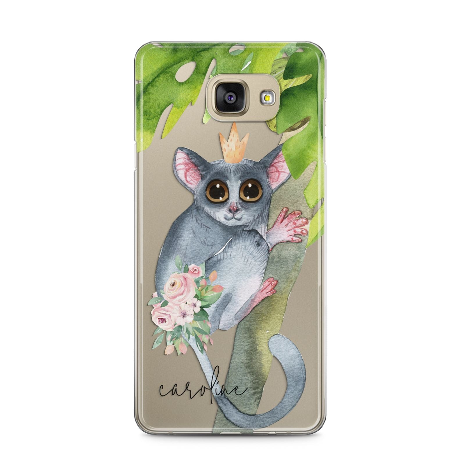 Personalised Galago Samsung Galaxy A5 2016 Case on gold phone