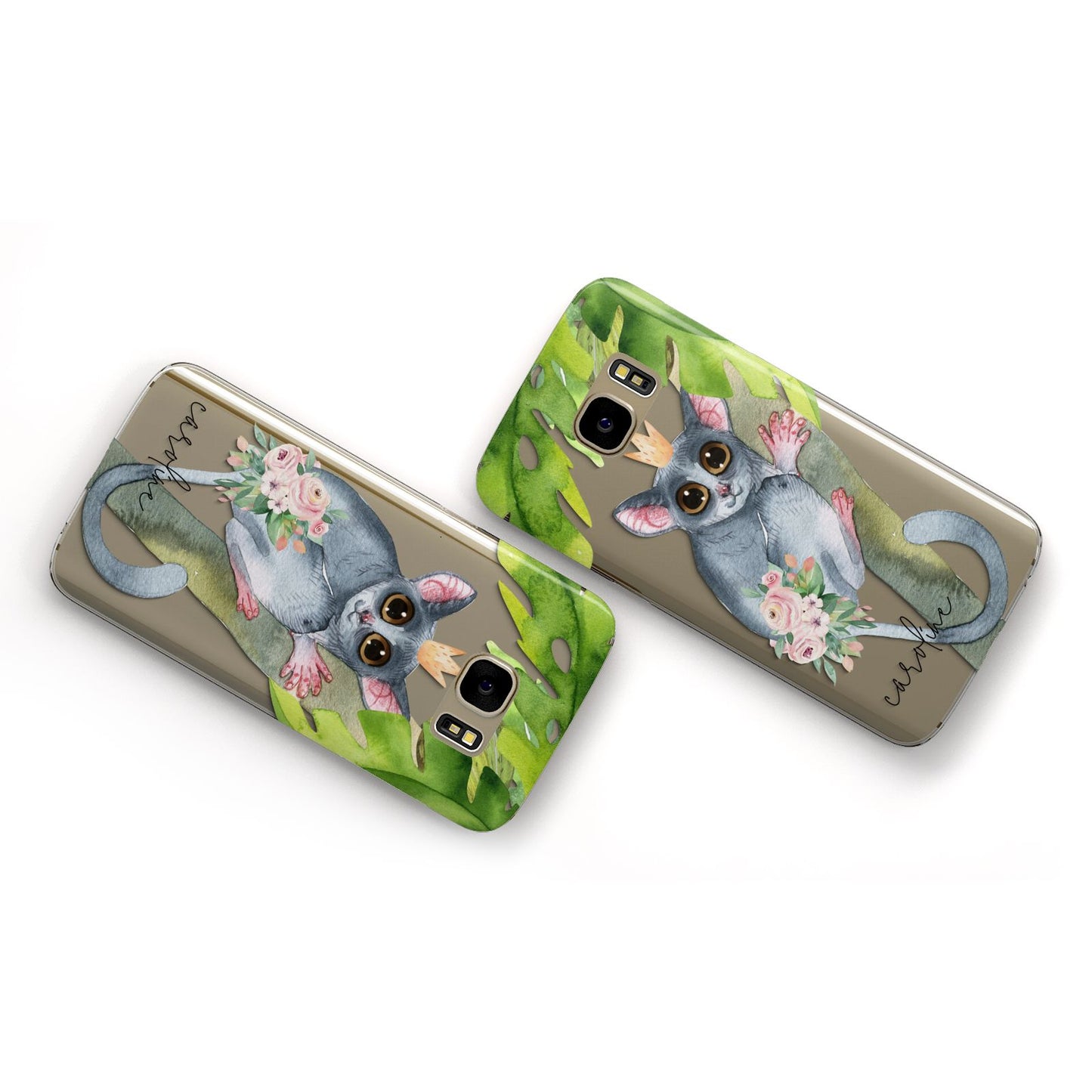 Personalised Galago Samsung Galaxy Case Flat Overview
