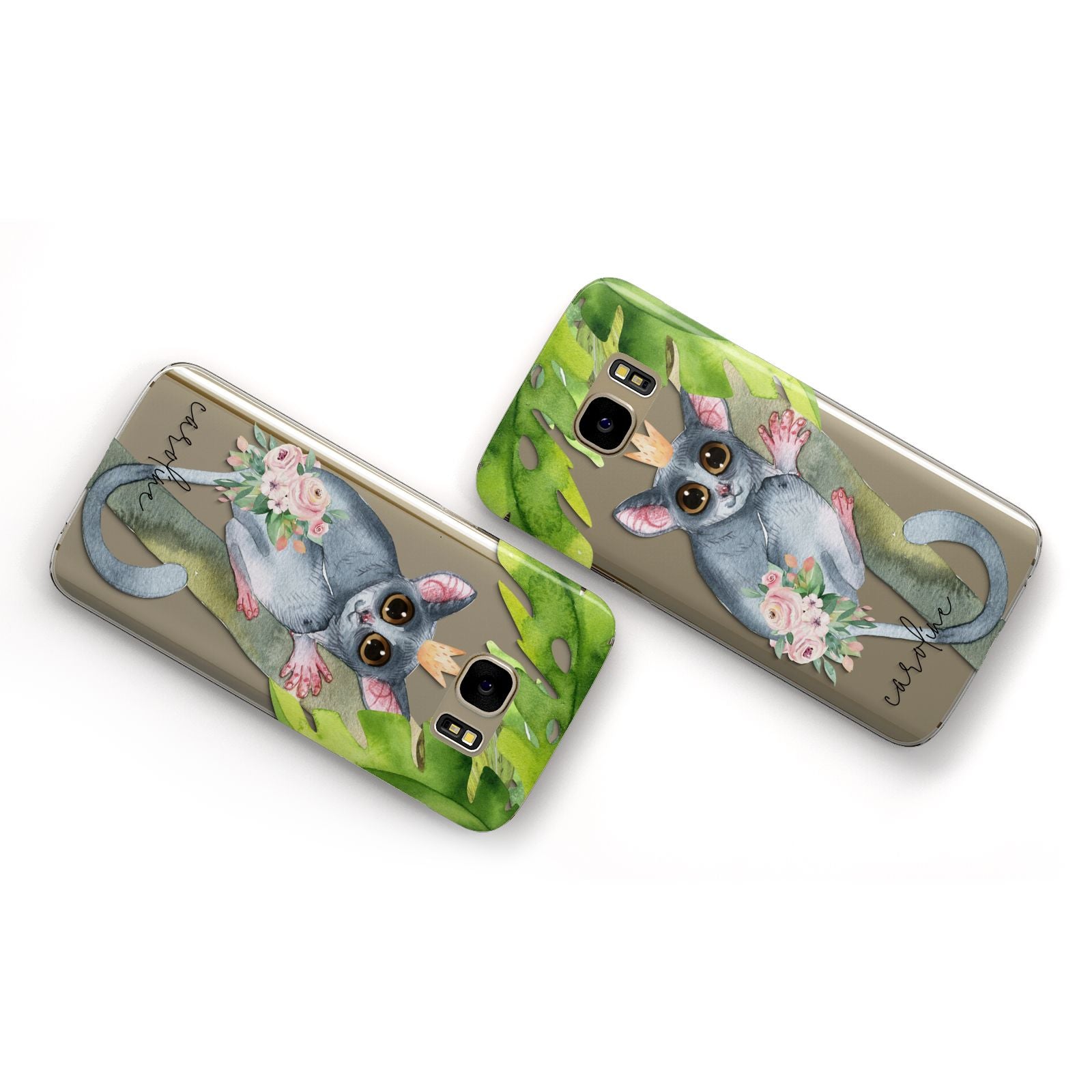 Personalised Galago Samsung Galaxy Case Flat Overview