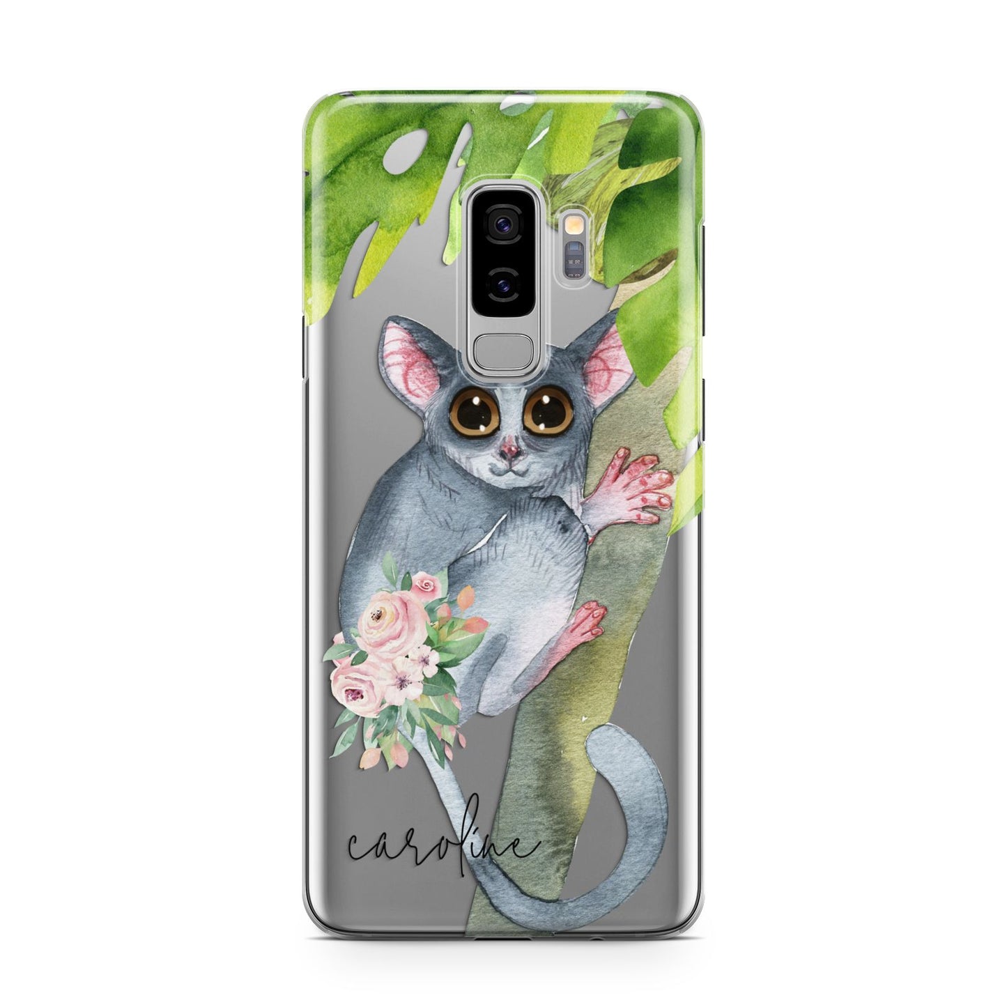 Personalised Galago Samsung Galaxy S9 Plus Case on Silver phone
