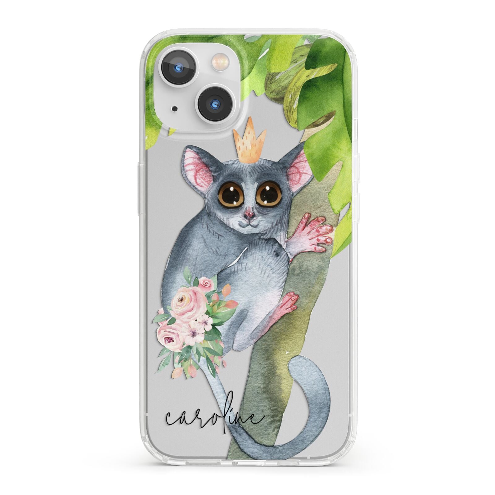 Personalised Galago iPhone 13 Clear Bumper Case