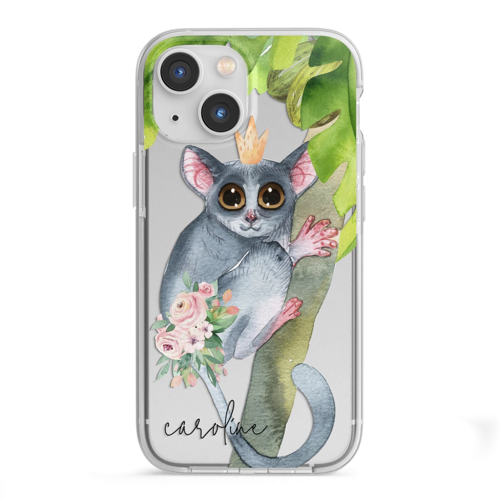 Personalised Galago iPhone 13 Mini TPU Impact Case with White Edges